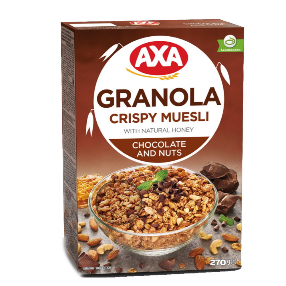 Granola Crispy Muesli with Chocolate, Nuts & Natural honey 270g